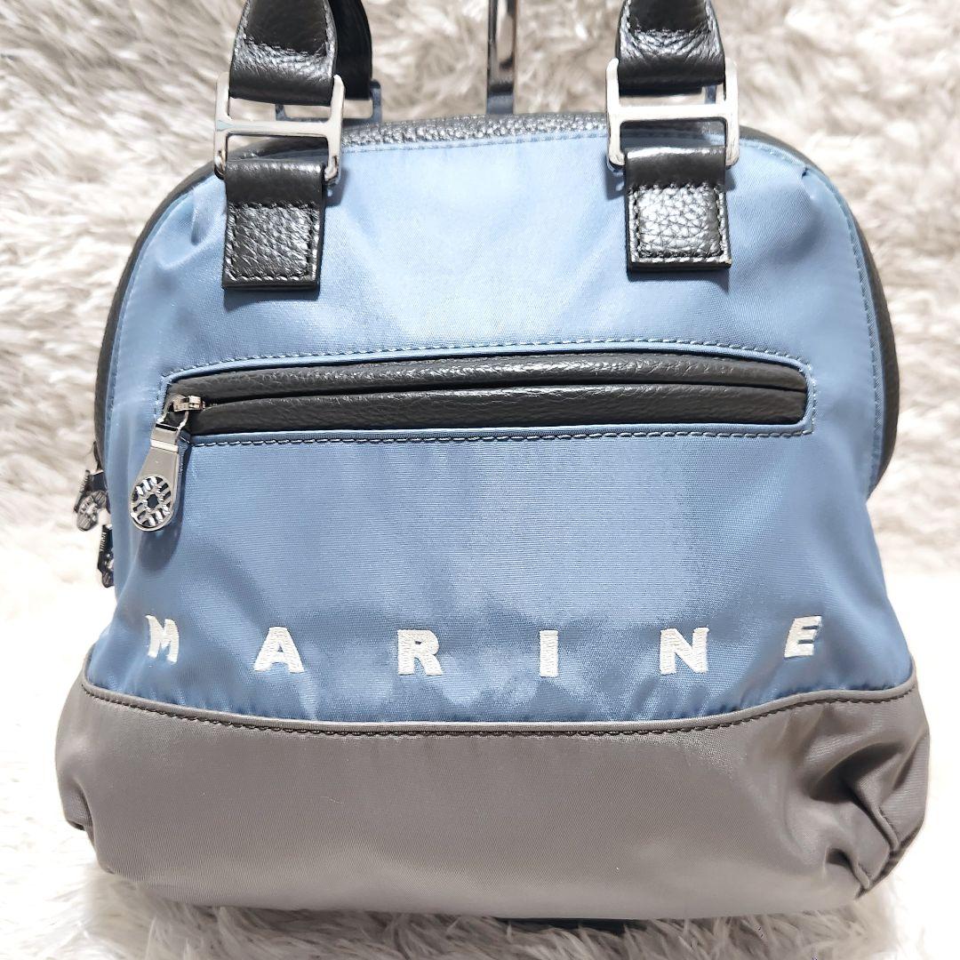 【ほぼ未使用・収納袋付】muta MARINE バイカラー ナイロンバッグ