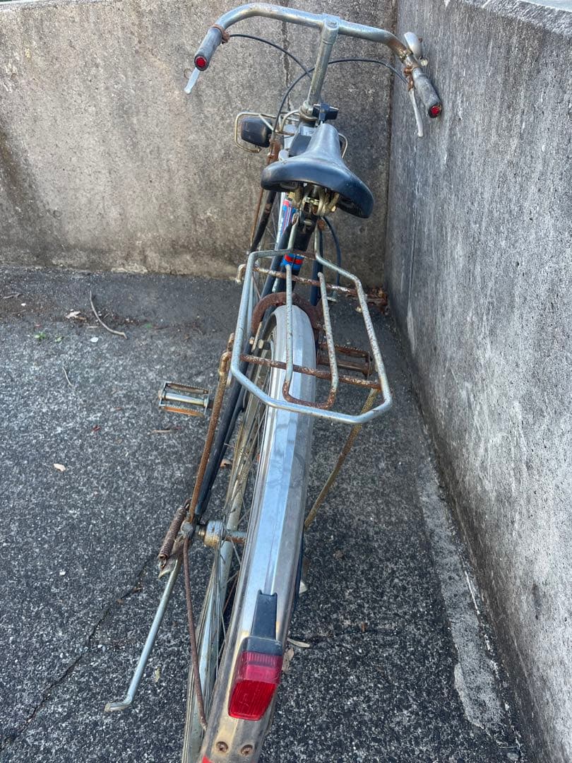 値下げ　昭和レトロ　自転車　ギア付き　ジャンク