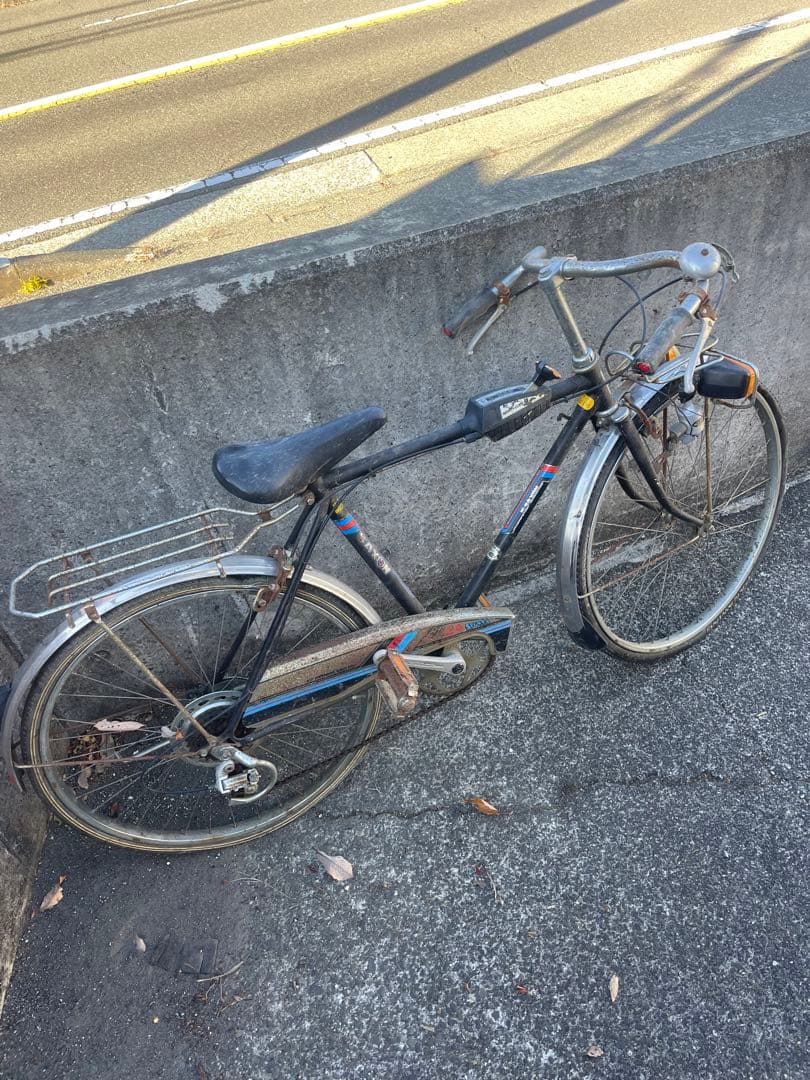 値下げ　昭和レトロ　自転車　ギア付き　ジャンク