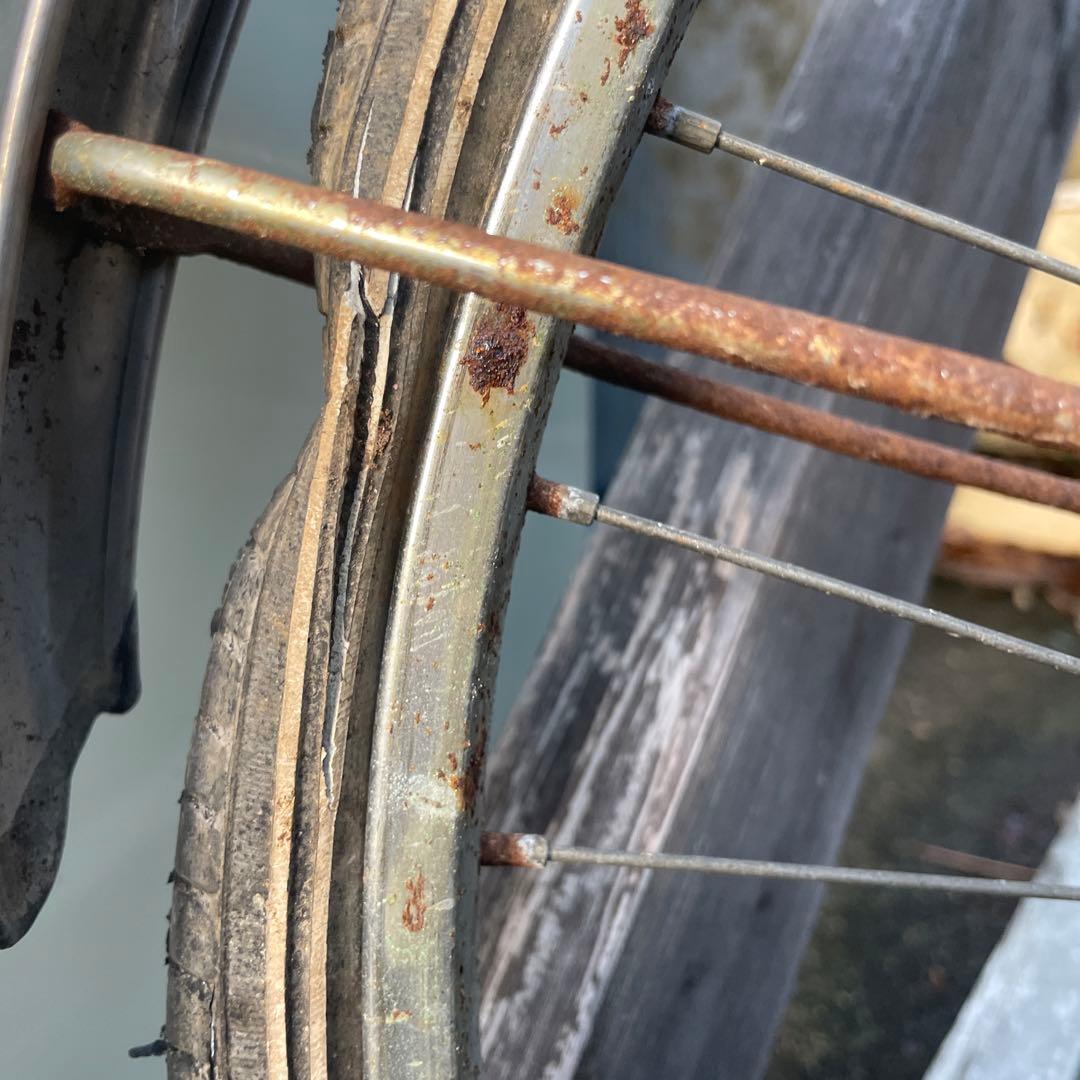 値下げ　昭和レトロ　自転車　ギア付き　ジャンク