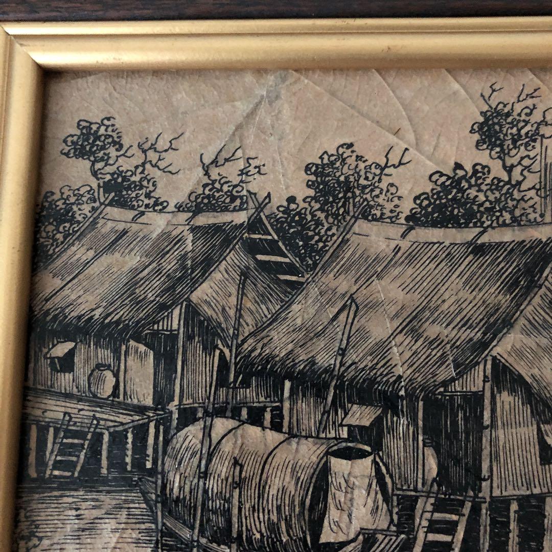 絵画 葉脈　タイ