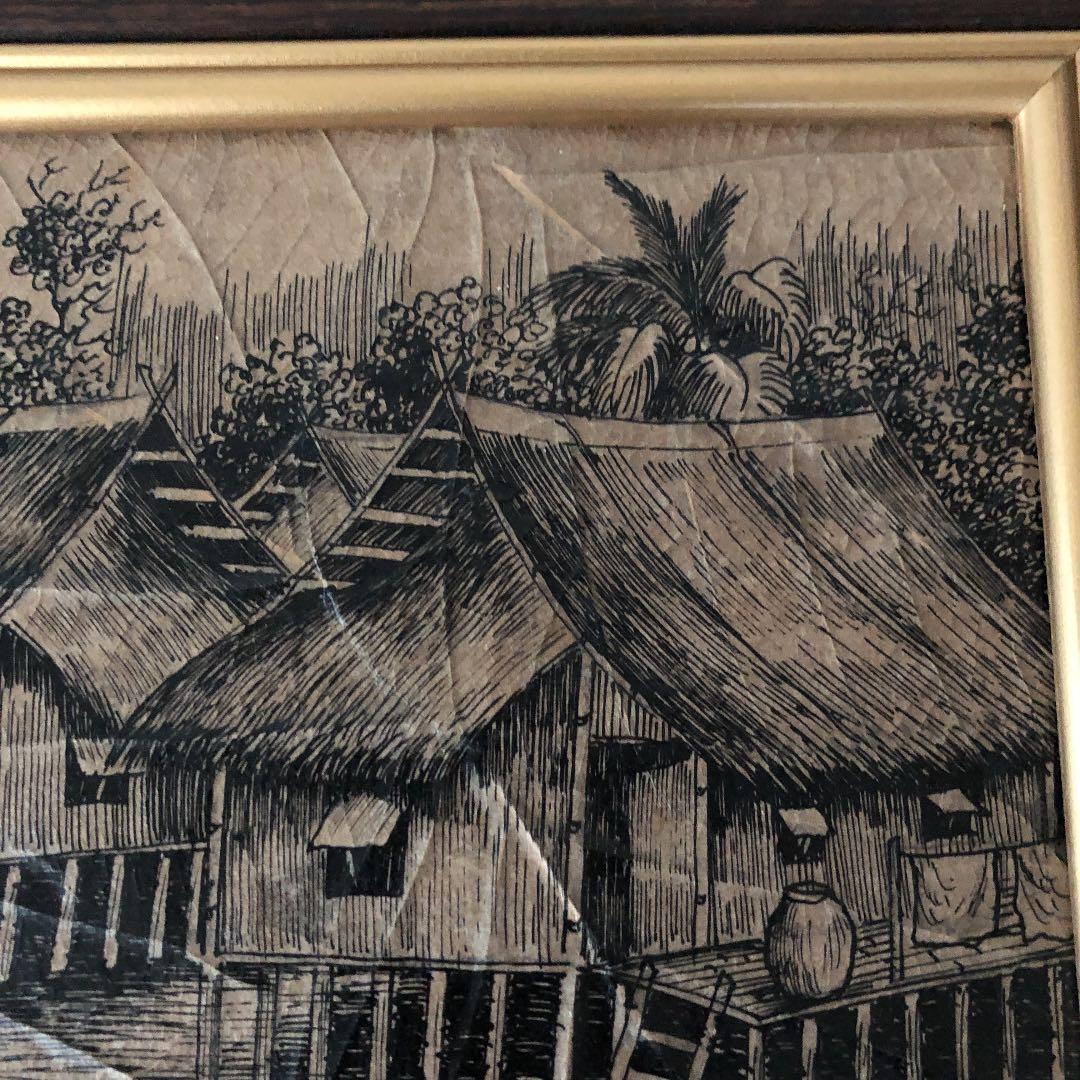 絵画 葉脈　タイ