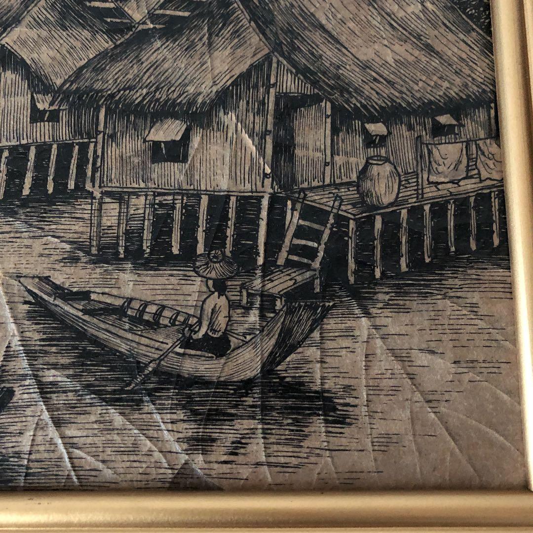 絵画 葉脈　タイ