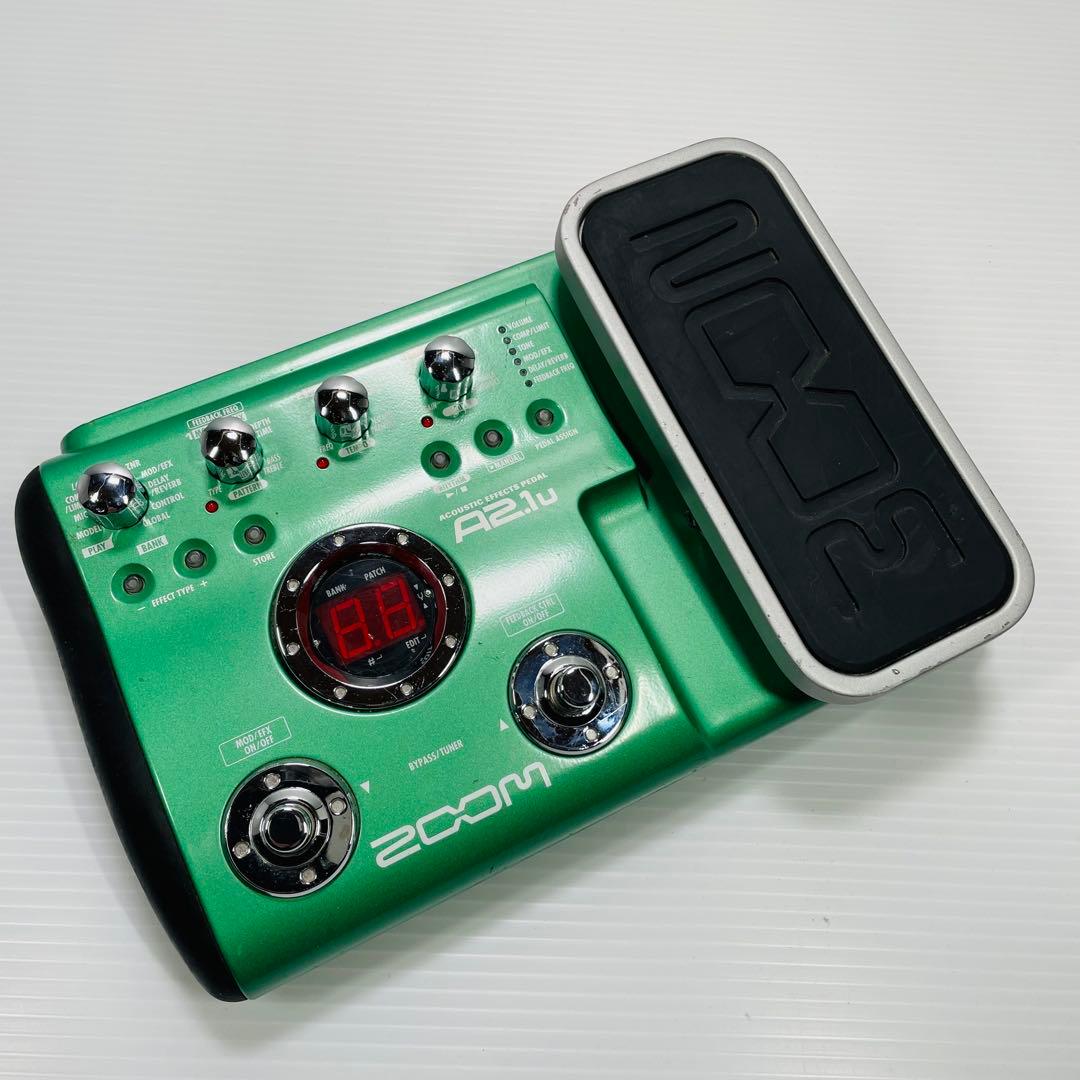 ZOOM A2.1u アコースティック マルチエフェクター 電池