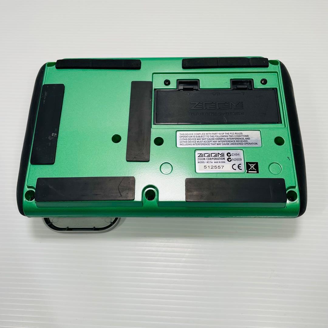 ZOOM A2.1u アコースティック マルチエフェクター 電池