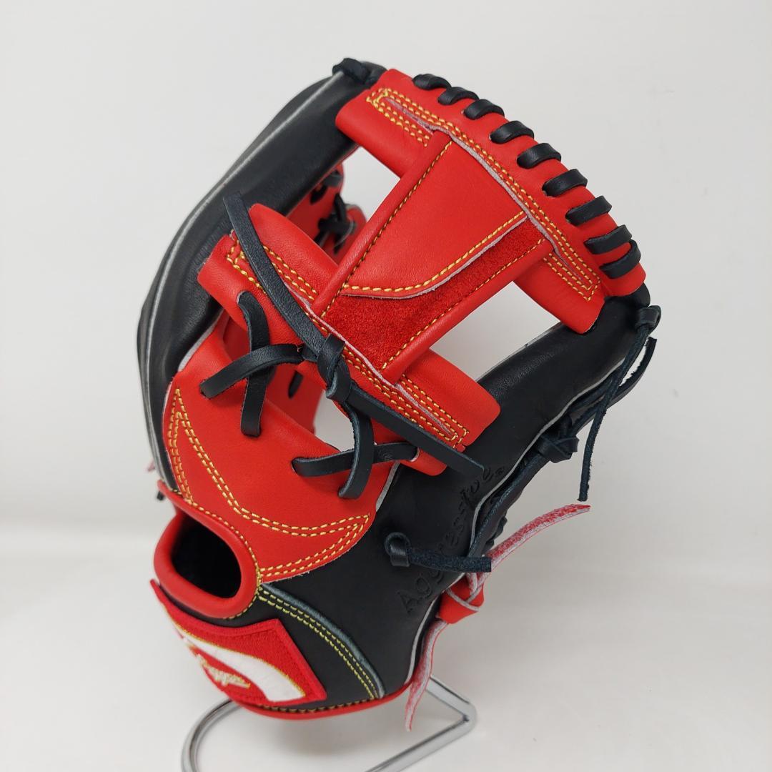 久保田スラッガー 少年軟式グローブ LT25-GJ5 J6H型 レッド×ブラック
