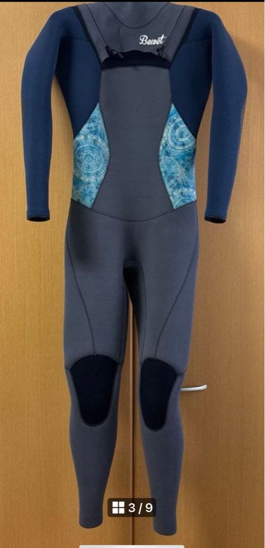 美品Bewet ジャージフルスーツ グレー/青
