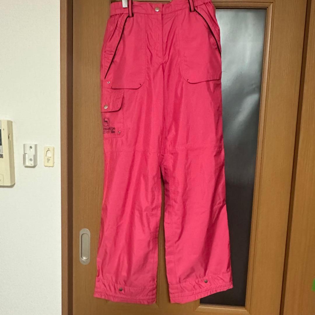 adabat ピンク レインウェア セット上がL下がM美品　収納袋付き