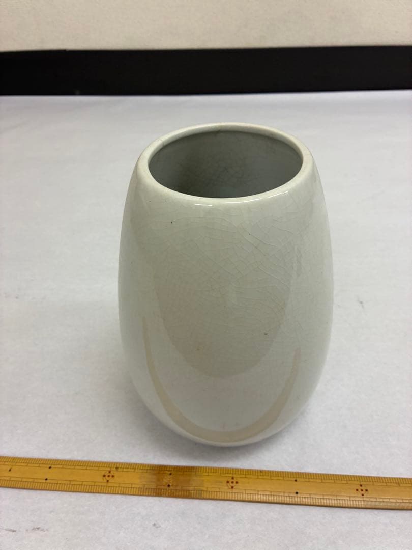 円筒形陶器花瓶　花器