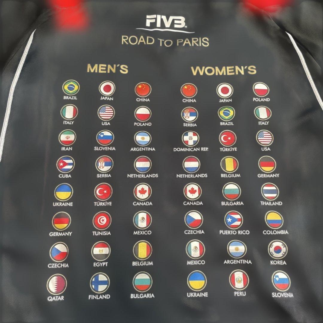 極美品 MIZUNO FIVB バレーボール パリ五輪予選 DRY Tシャツ