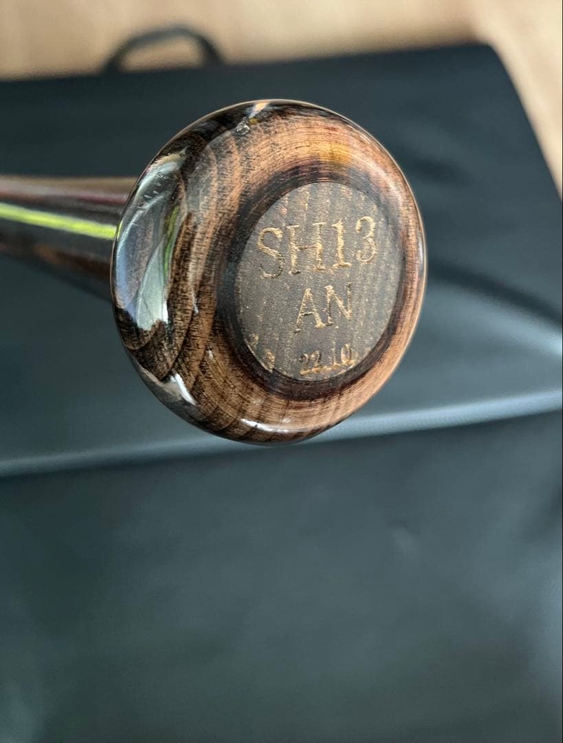ソフトバンクホークス　中谷将大 #13　バット NPBマーク 支給品　実使用