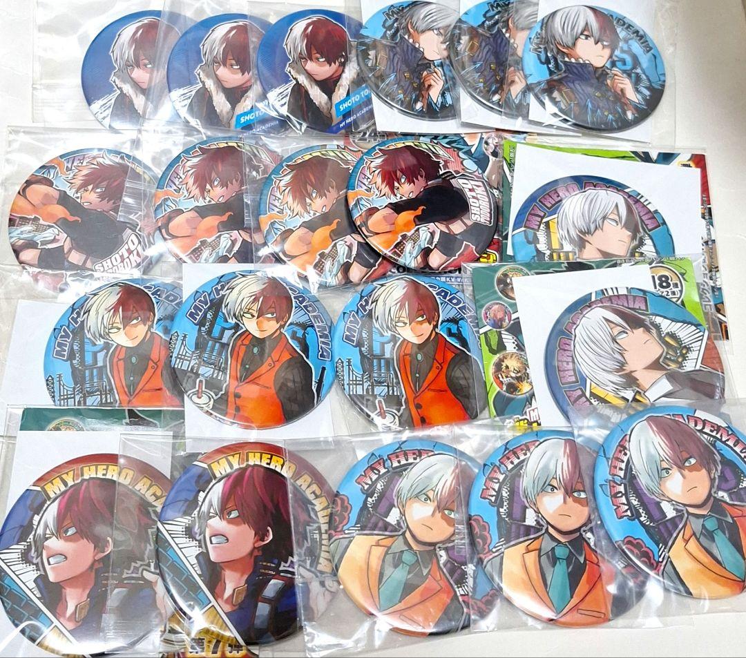 僕のヒーローアカデミア 原作 コレクション 缶バッジ 轟焦凍 40点 セット