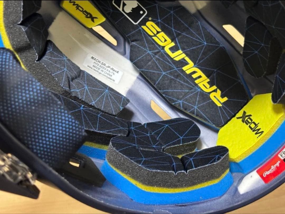 Rawlings ローリングス 両耳 顎ガード付きヘルメット 艶なし 未使用