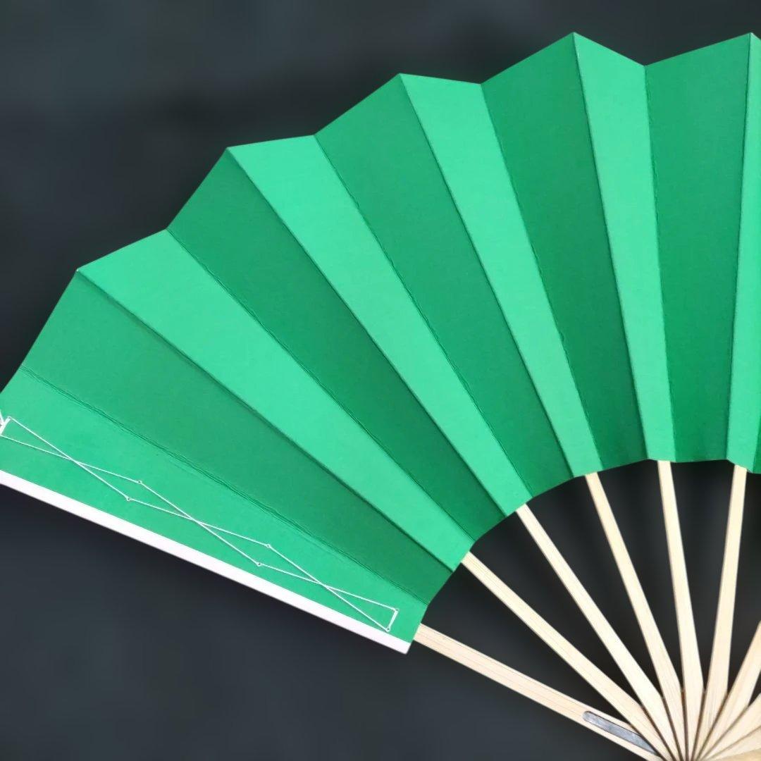 舞扇 (63) 新品未使用 表裏色違い2本セット 美品 扇子 舞台 工芸品