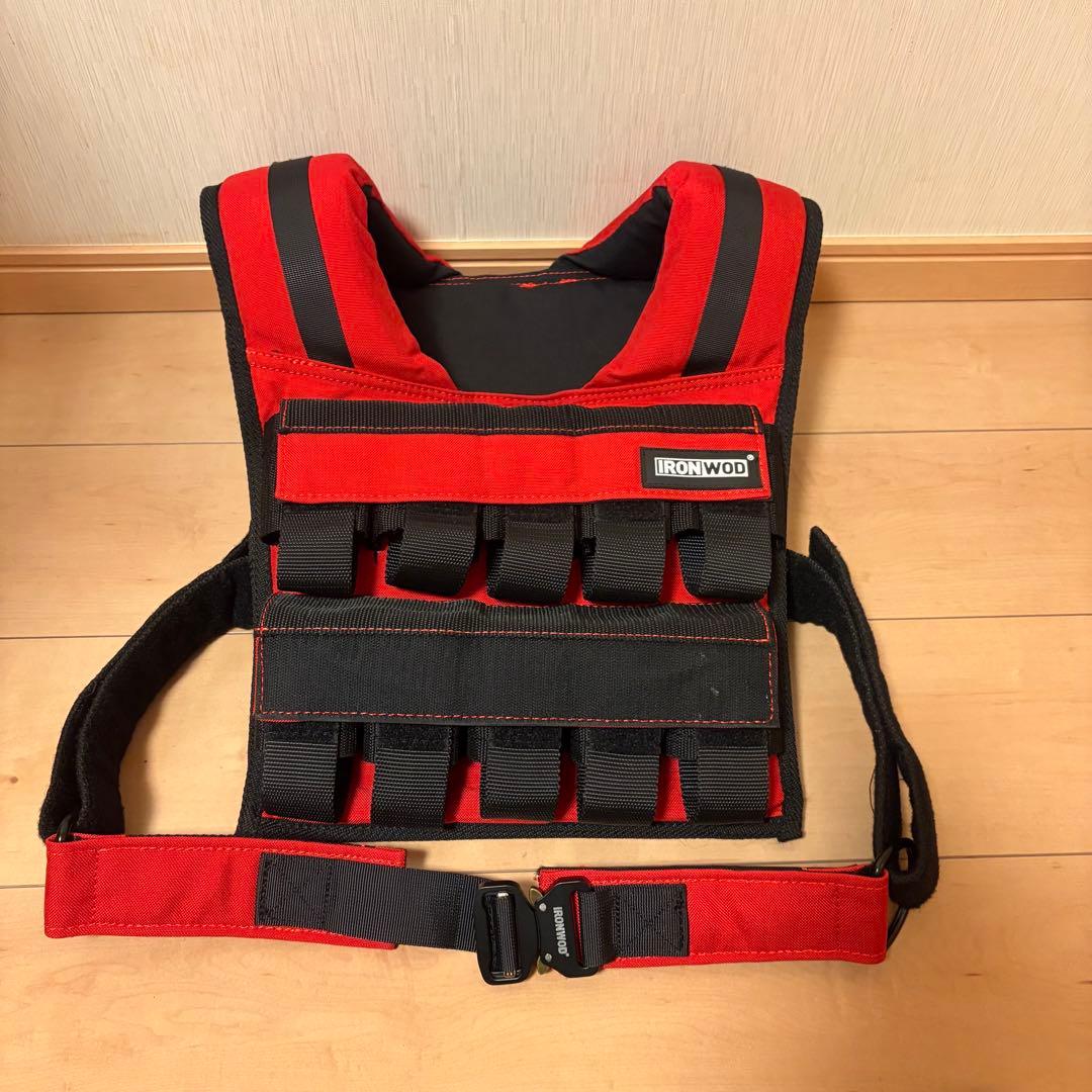 美品 IRONWOD ウェイトベスト 20kg 可変式 筋トレ 自重トレ