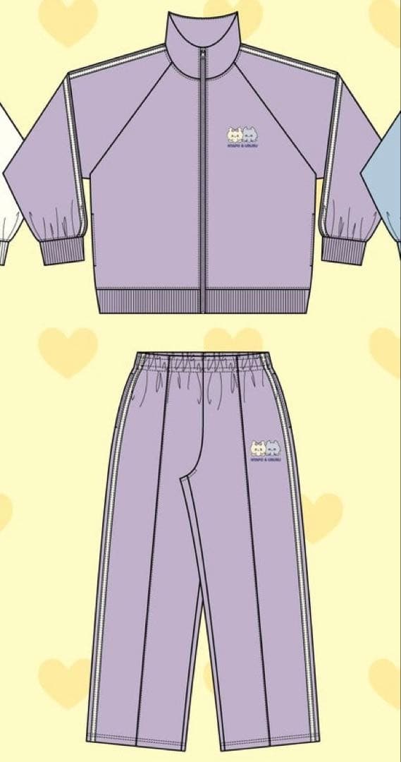 らぶいーず　にゃぽ　うるる　ジャージ　上下セット　ドンキ　パープル　M