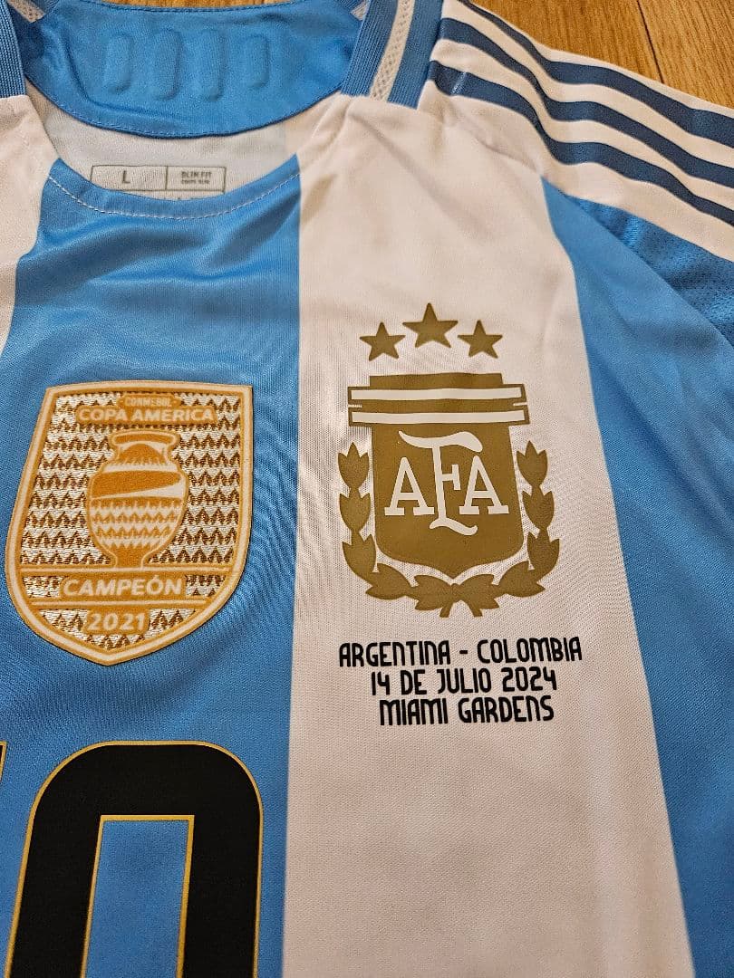 アルゼンチン代表　コパアメリカ2024　メッシ　選手仕様　決勝仕様