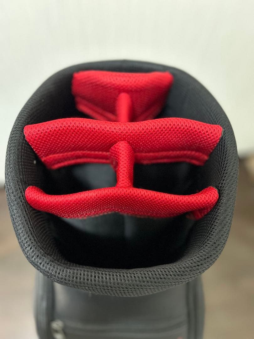 Nike キャディバッグ 黒赤シルバー