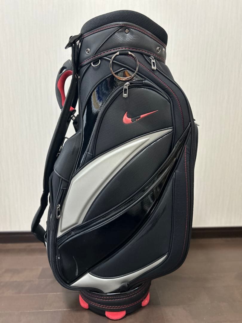 Nike キャディバッグ 黒赤シルバー