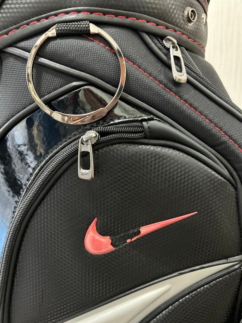 Nike キャディバッグ 黒赤シルバー