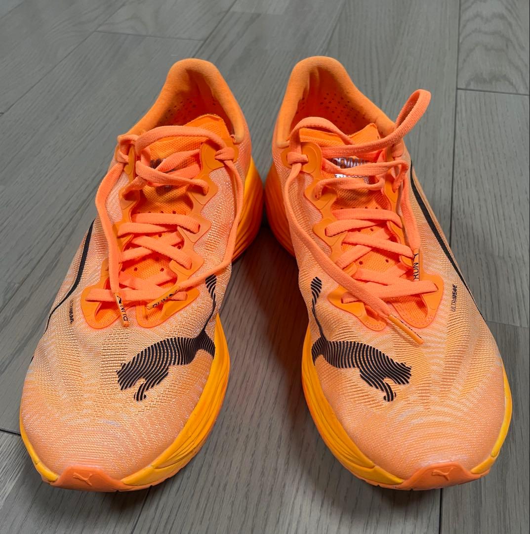 最終価格　プーマ（PUMA）ディヴィエイトニトロエリート3 オレンジ　27センチ