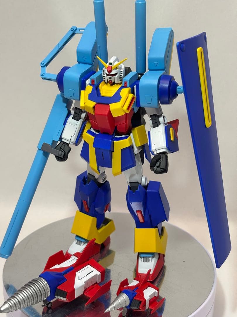 HG HCMパーフェクトガンダム＋アサルトバスター塗装完成品