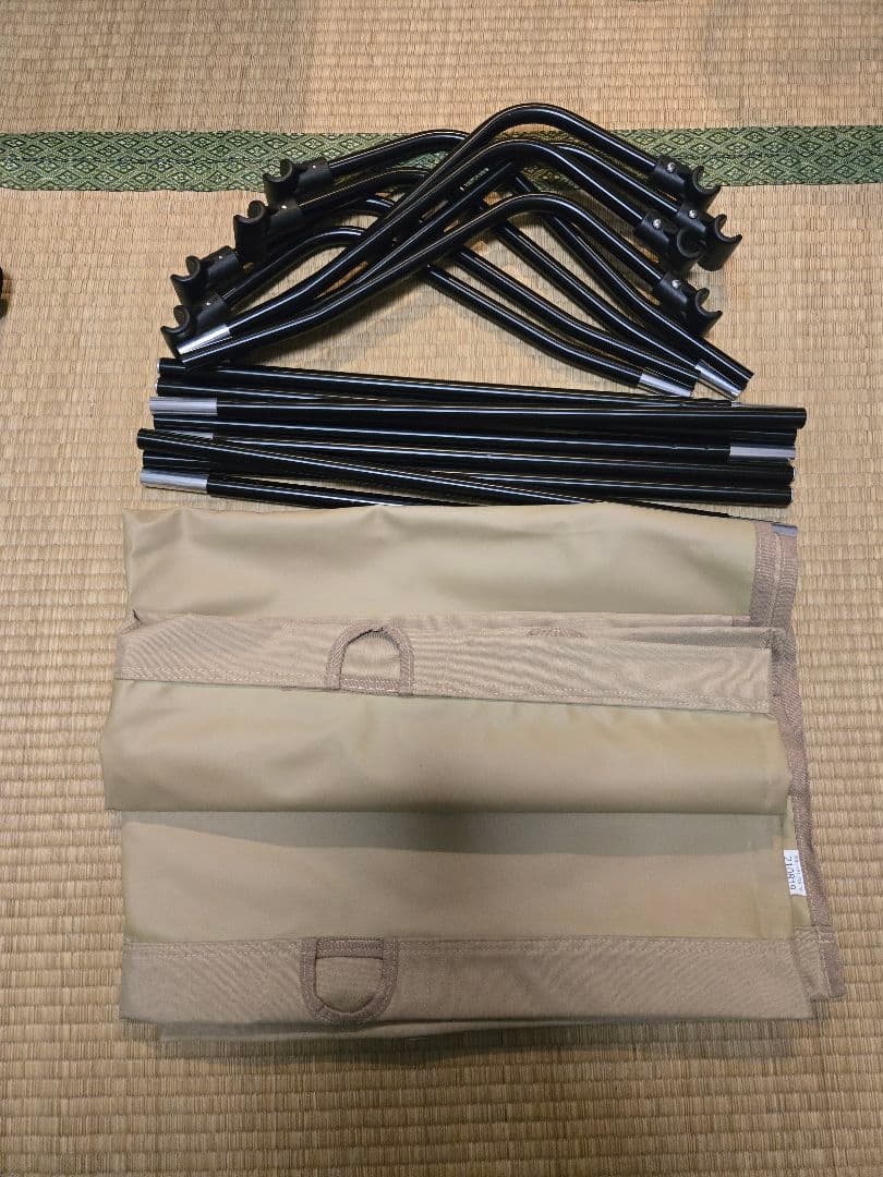 DOD グレー コット ポール付き