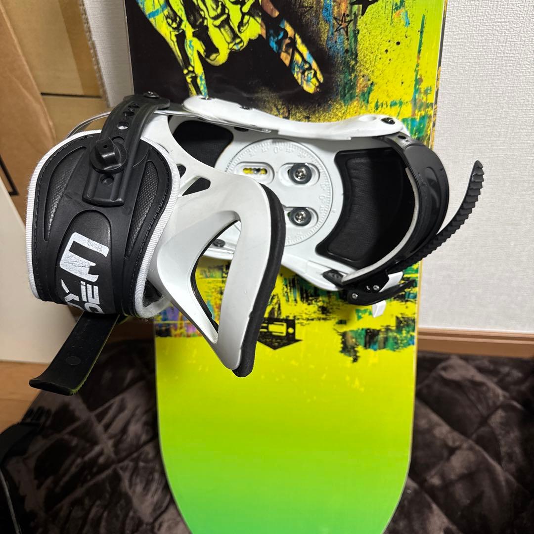 Venture スノーボード 154cm グリーン/イエロー