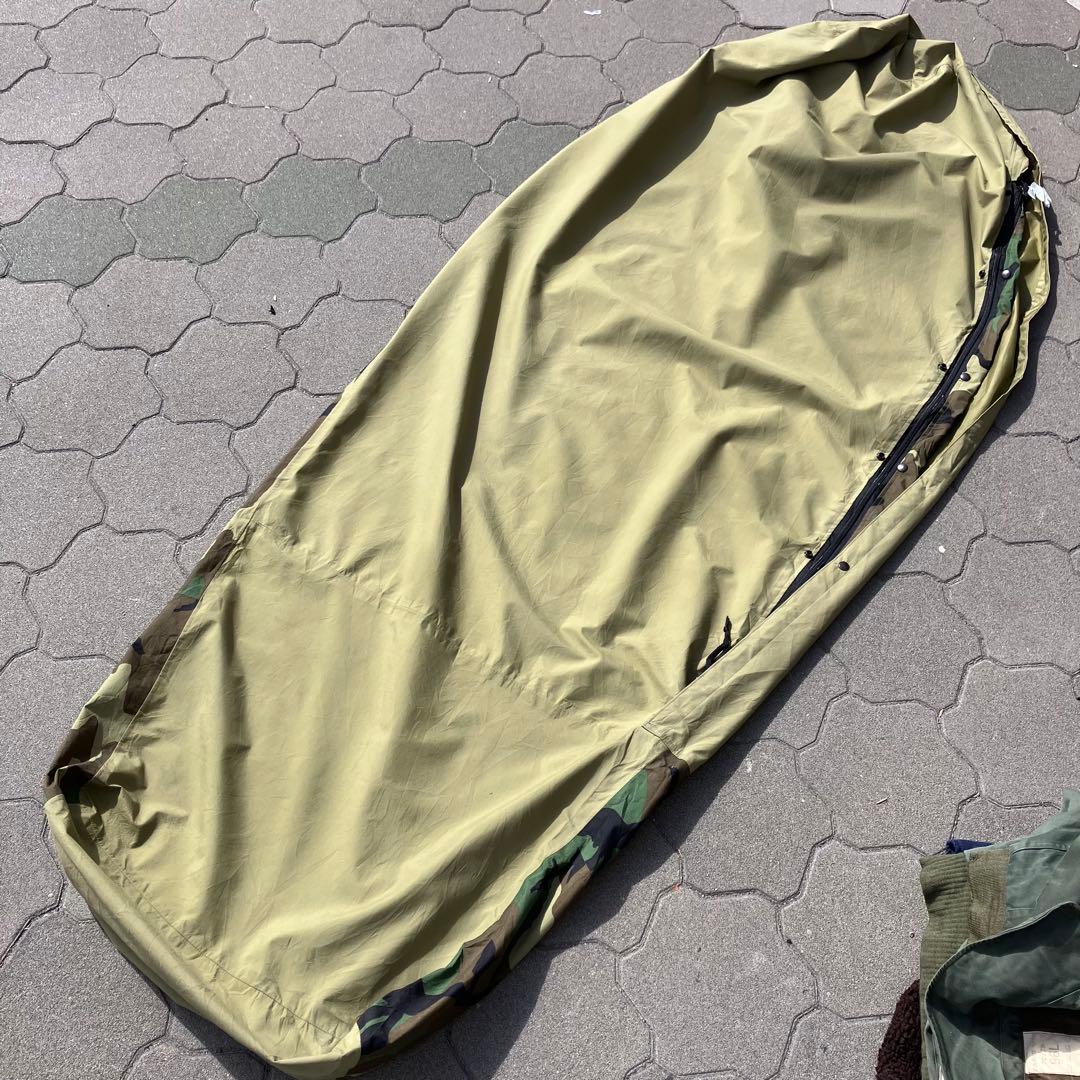 米軍実物 寝袋 スリーピングカバー ゴアテックス　ミリタリー 迷彩 防水