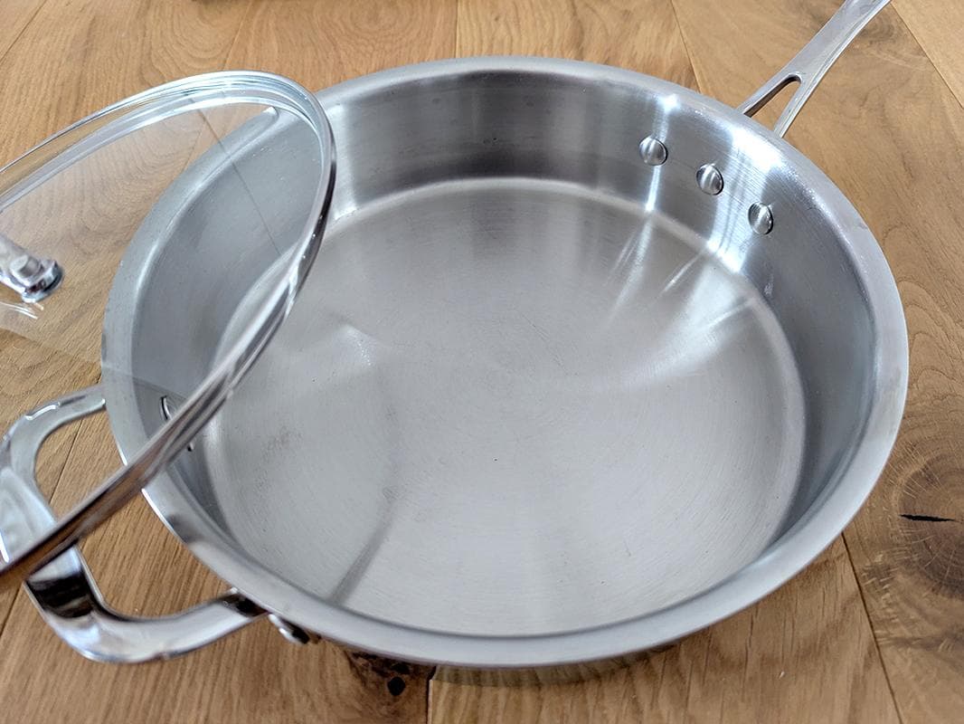 Calphalon 3層ステンレス ソテーパン フライパン 3QT 蓋付き