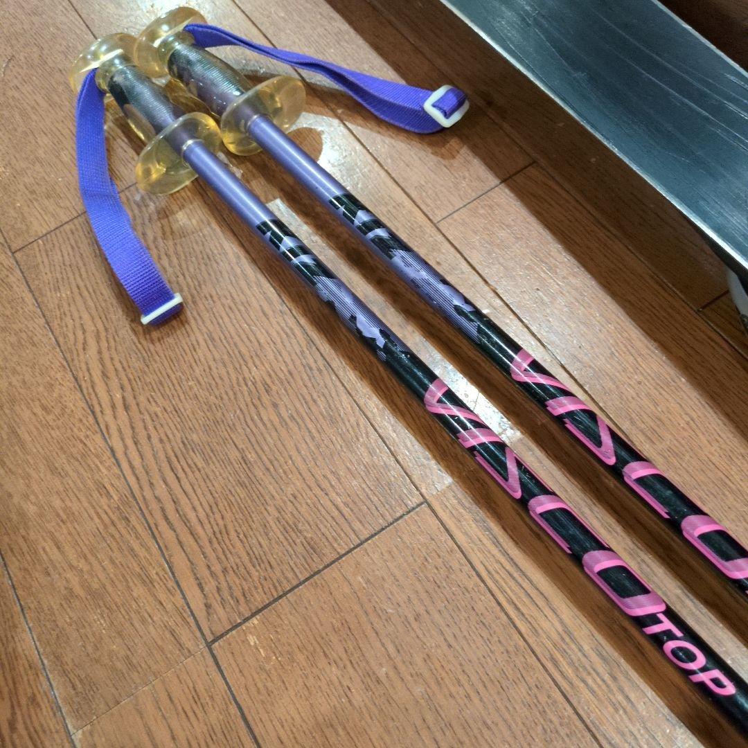 elan 152cm スキー板 FLOW 4.2 ストック付