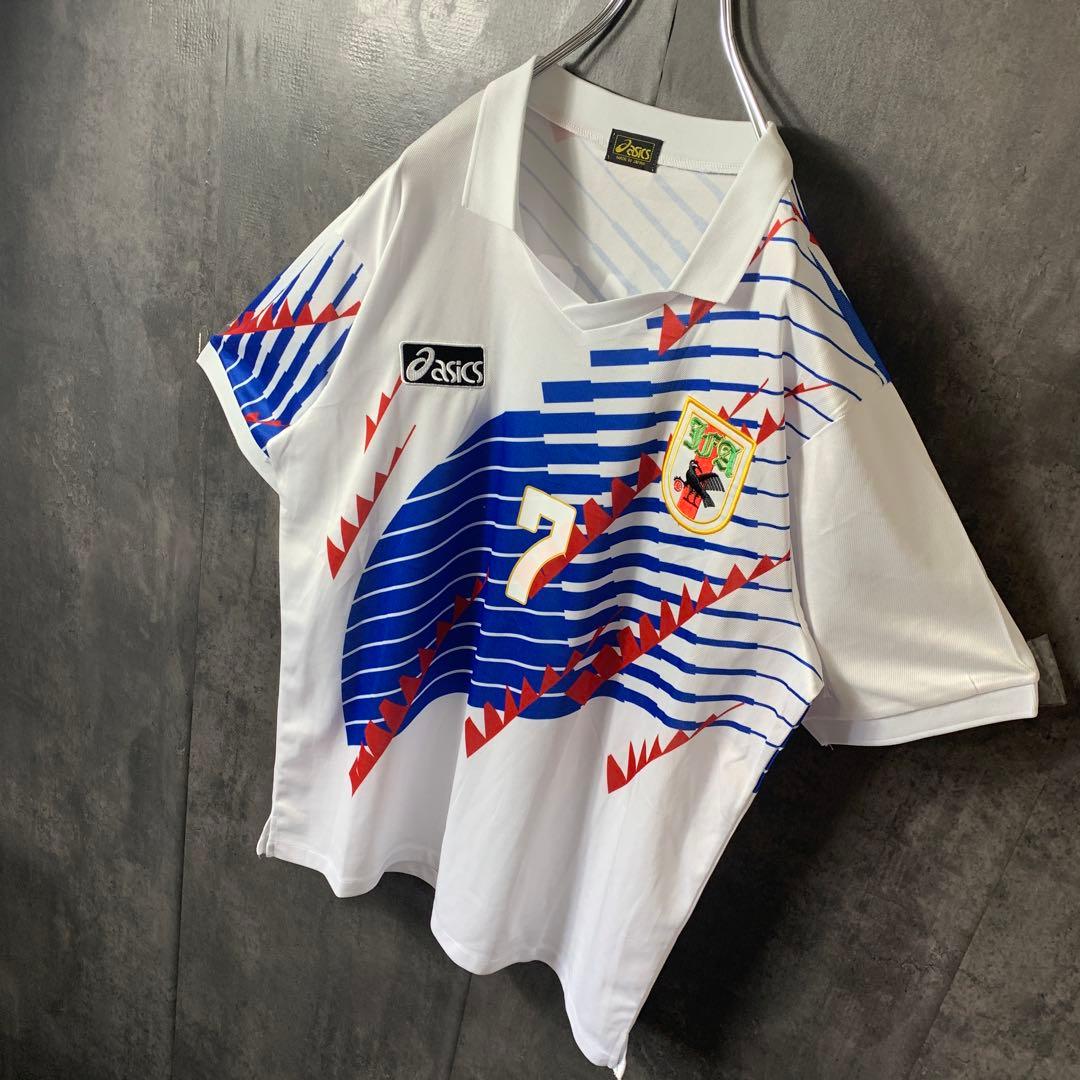 【★井原 正巳】 古着 サッカー 日本代表 94年 アウェイ ユニフォーム 7番