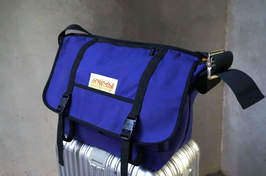 未使用 Manhattan Portage 青紫1000D メッセンジャーバッグ