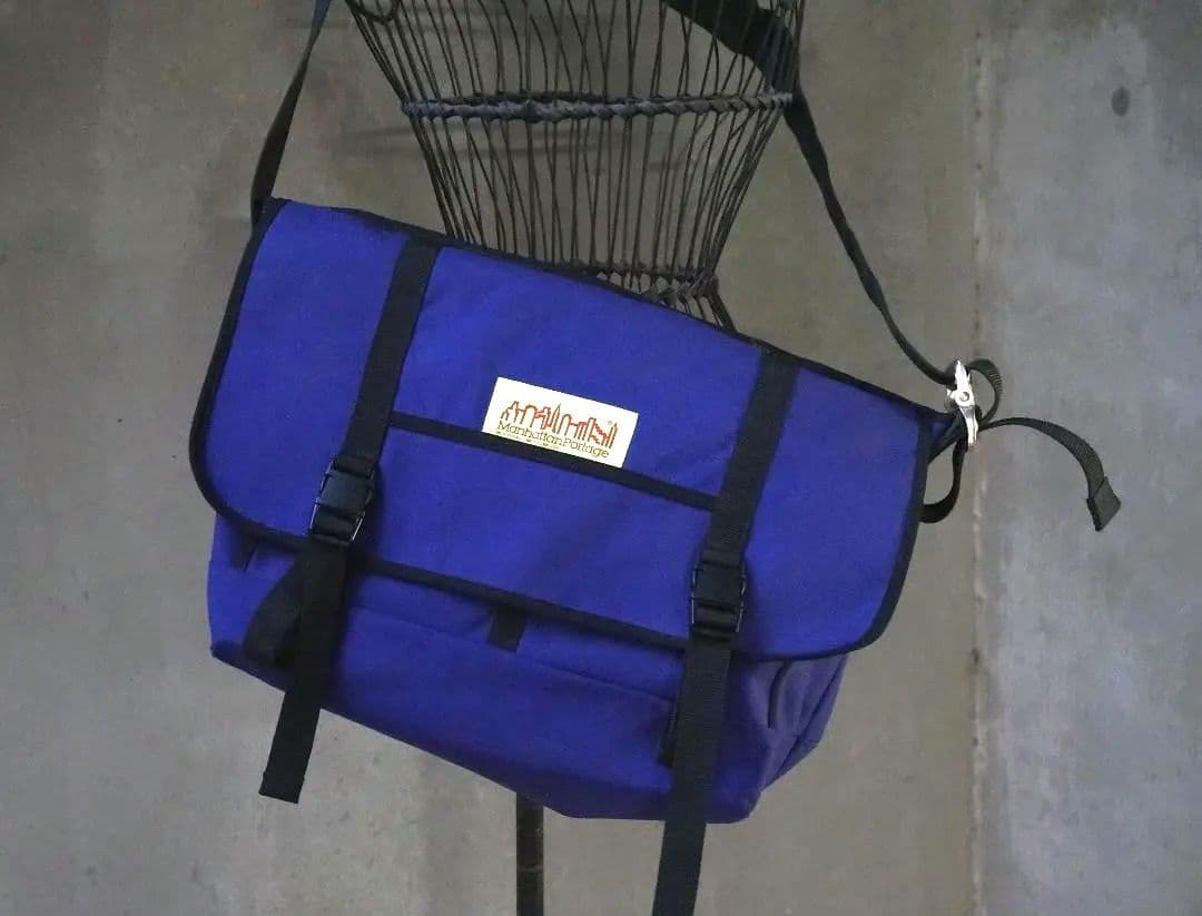 未使用 Manhattan Portage 青紫1000D メッセンジャーバッグ