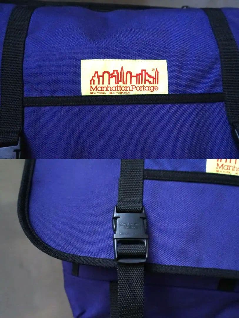 未使用 Manhattan Portage 青紫1000D メッセンジャーバッグ