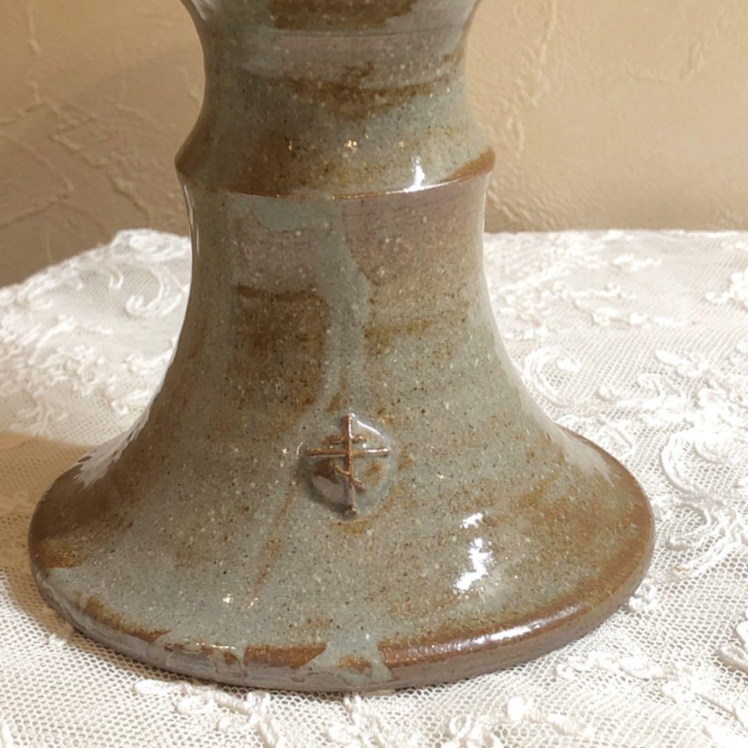 高杯 高台 デザート皿 花器 デザート皿 キャンドルスタンド 燭台 陶器 作家物