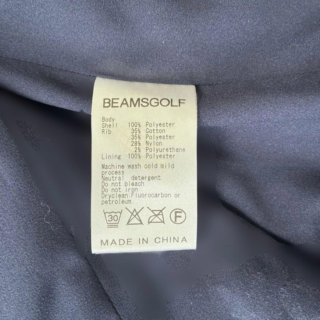 BEAMS GOLF スニード ネイビー ワッペン付きプルオーバー ゴルフウェア
