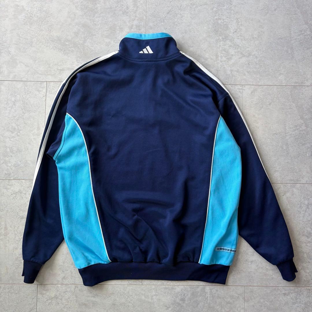 希少美品 90s adidas ハーフジップ オリンピック マルセイユ サッカー