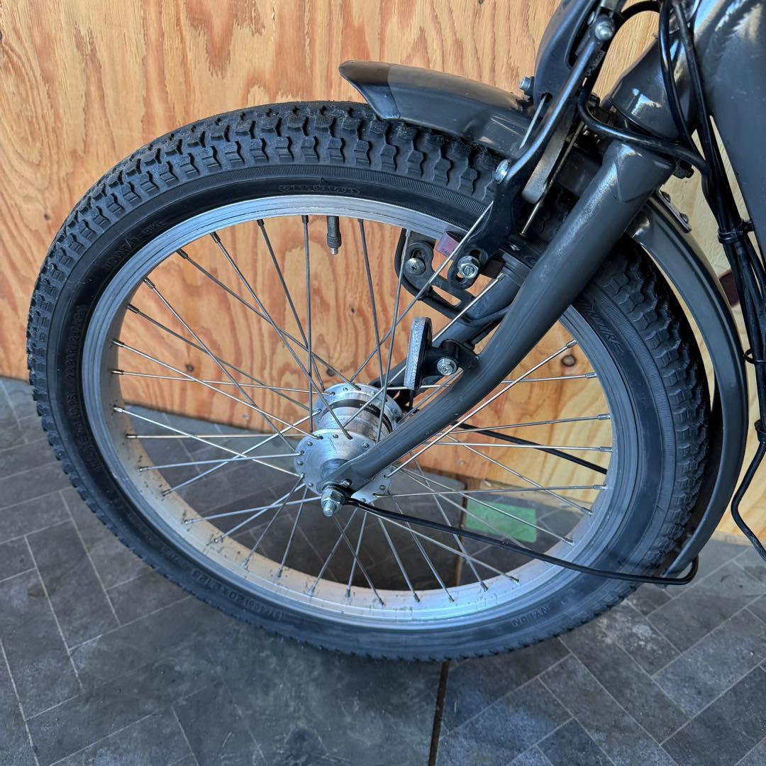 bikke 電動アシスト自転車 グレー バスケット付き
