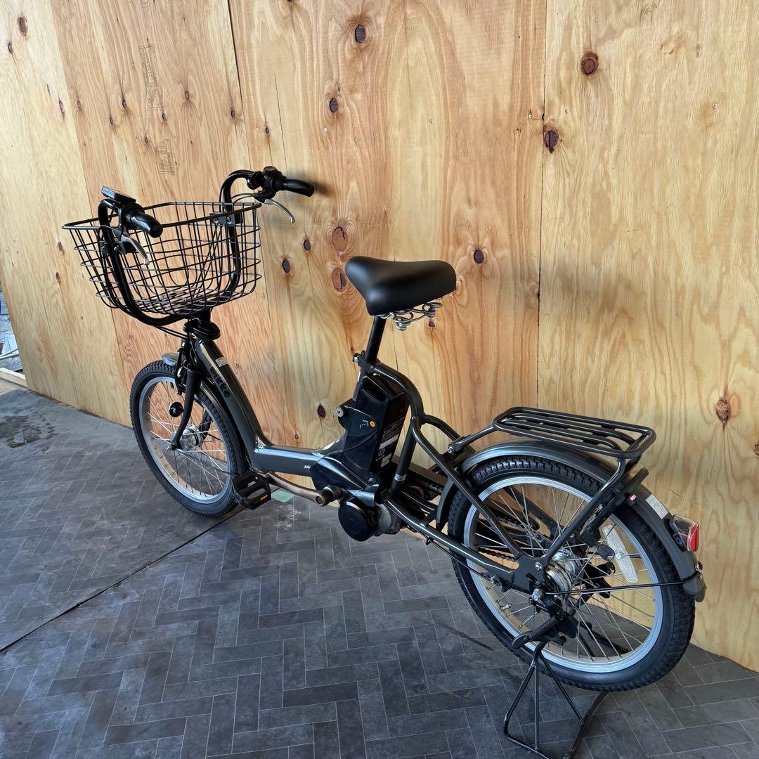 bikke 電動アシスト自転車 グレー バスケット付き