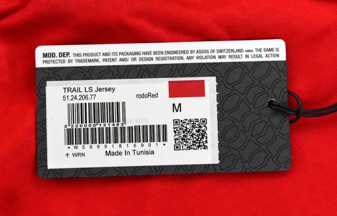 Assos★アソス Trail 長袖ジャージ size:M ロドレッド