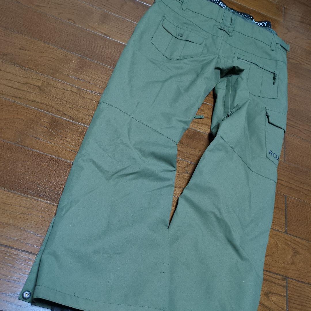 ROXY　スノボウェア　上下セット　総柄　カーキ　モスグリーン　Ｓ