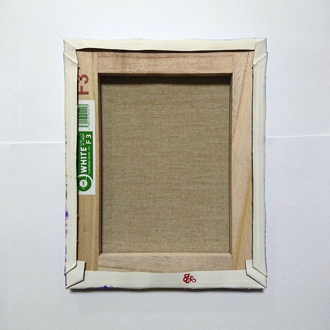 【ラベンダーの道】アクリル画 F3 風景画 絵画