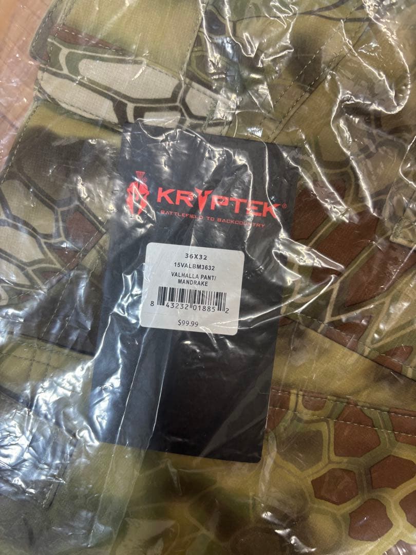Kryptek Valhalla Pant Mandrake 36x32未開封
