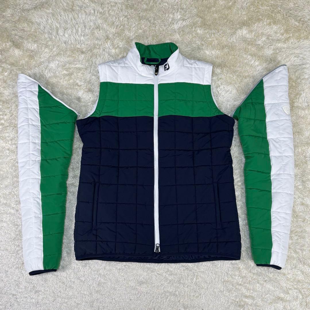 【美品】フットジョイ　中綿　フルジップパデットジャケット　２way　M