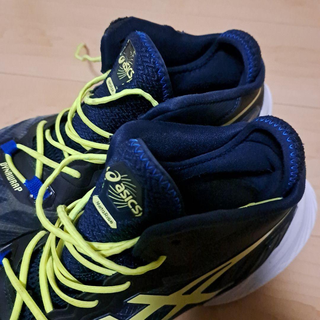 asics メタライズ バレーボールシューズ　28.5 ネイビー/イエロー