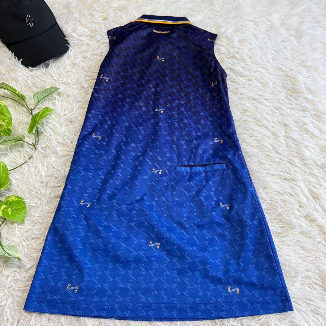 【レザレクション】美品 ワンピース ノースリーブ 総柄 グラデーション S