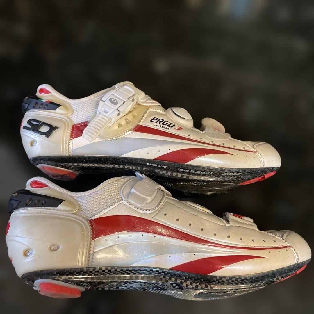 専用です。SIDI ERGO 3 CARBON ホワイト/レッド サイズ43