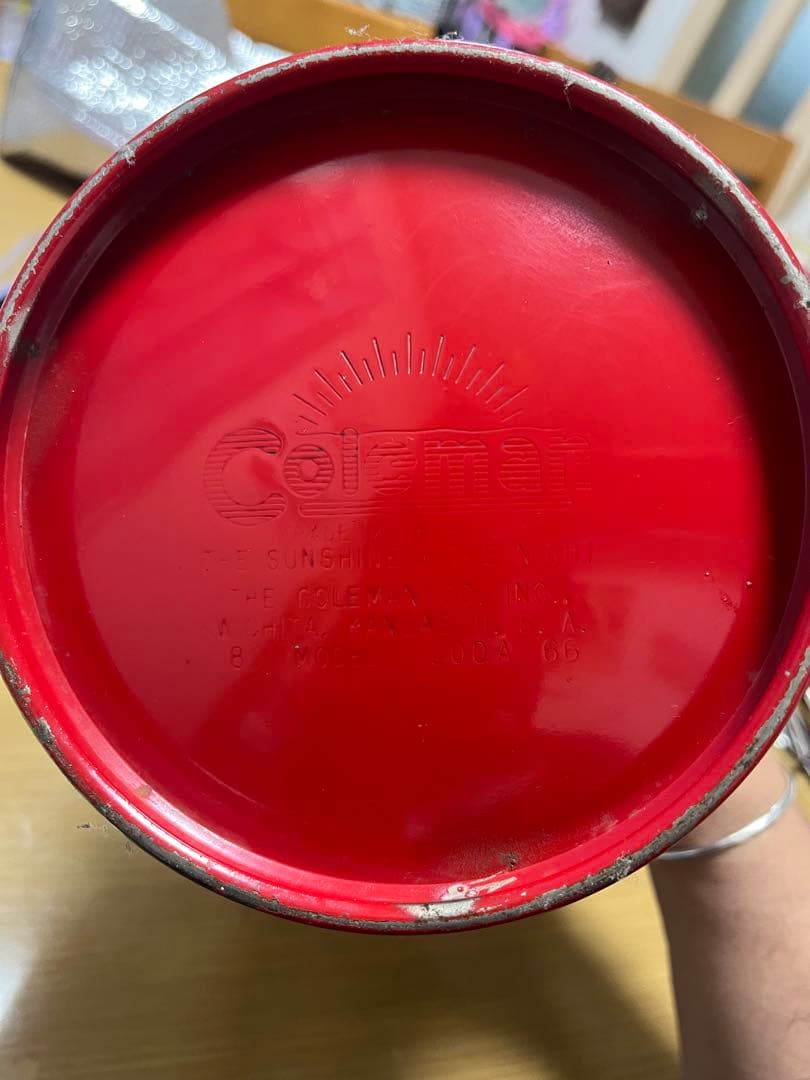 Coleman 赤 ランタン PYREX製　200a 66年