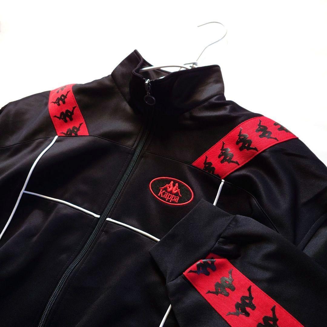 ☘️新品 カッパ Kappa トラックジャケット ジャージ ユニセックス 黒 L